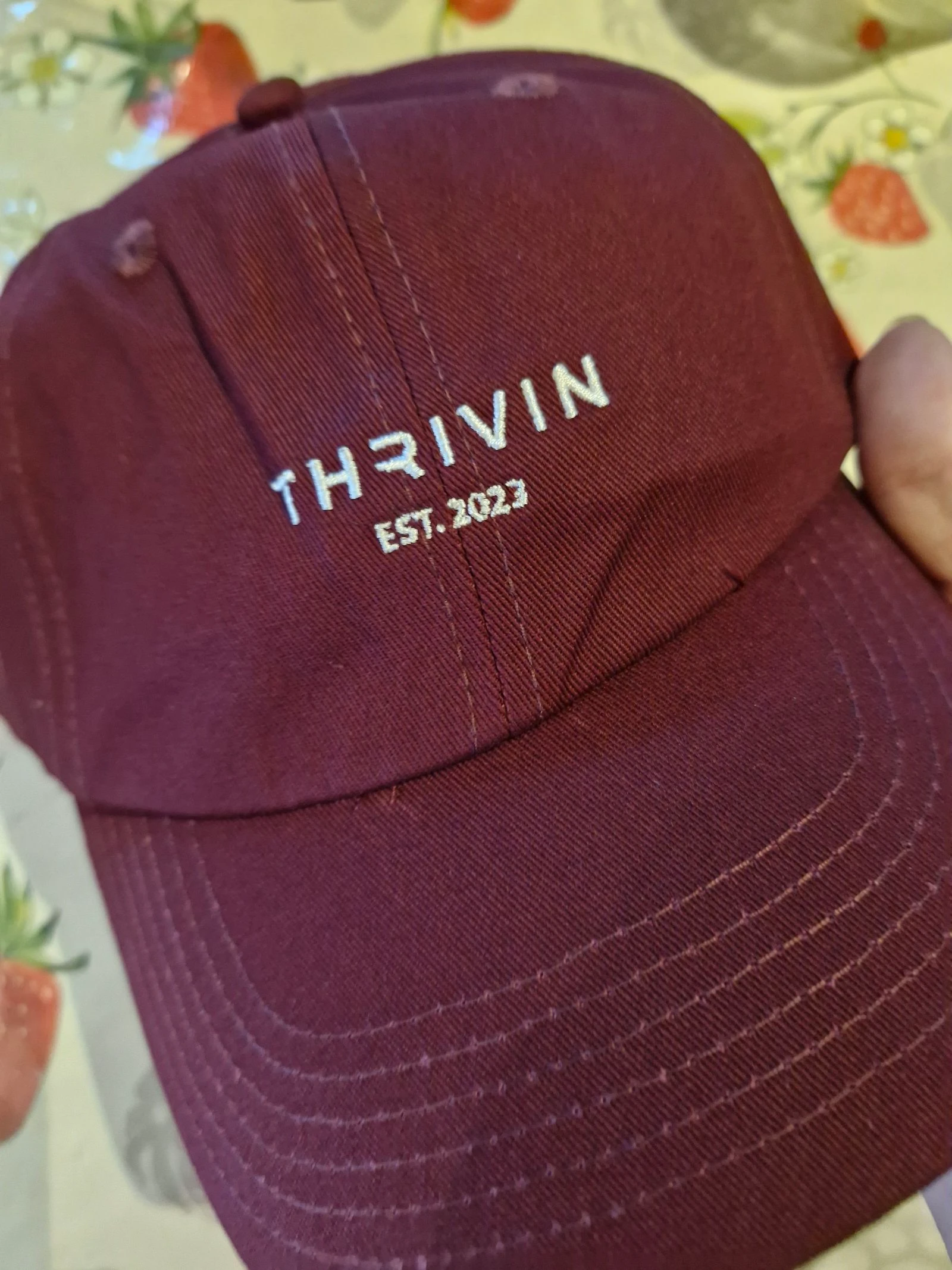 Casquette thrivin bordeaux 